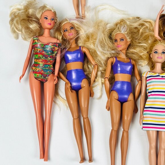 Barbie Dolls & Ken Variety Fashion Dolls Lot With Dog - Picture 4 of 8